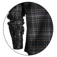 Gioberti Men's Western Brushed Flannel Plaid Checkered Shirt w/ Snap-on Button