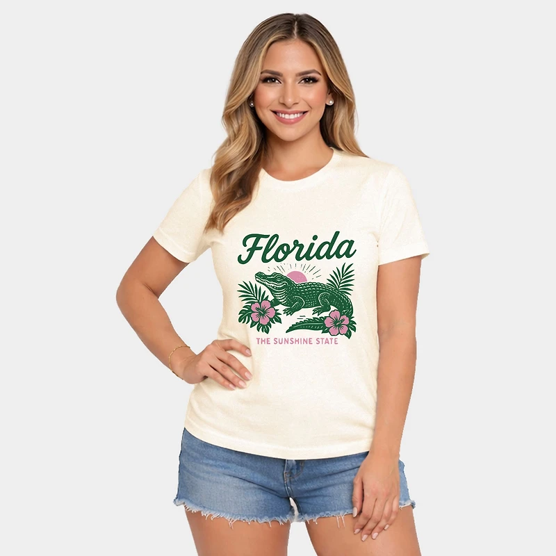 Simply Sage Market - Florida Alligator Women's Short Sleeve Graphic T-Shirt