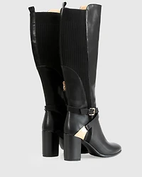 Belle & Bloom Womens Breton Knee High Leather Boots