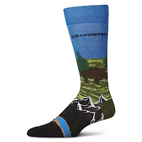 MeMoi Men's Yellowstone Rayon From Bamboo Crew Socks