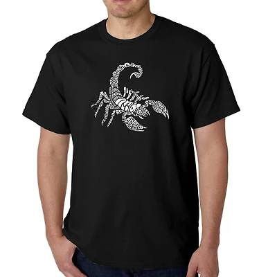 LA Pop Art Men's Word T-Shirt - Types of Scorpions
