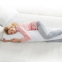 Cheer Collection L-Shaped Body Pillow for Pregnancy & Back Support with Cover