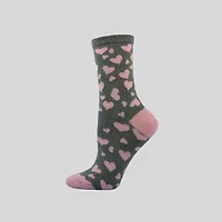 Wear Sierra Women's Colorful Heart Pattern Crew Socks