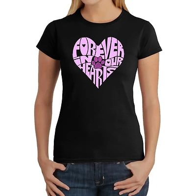 LA Pop Art Women's Word T-Shirt - Forever Our Hearts