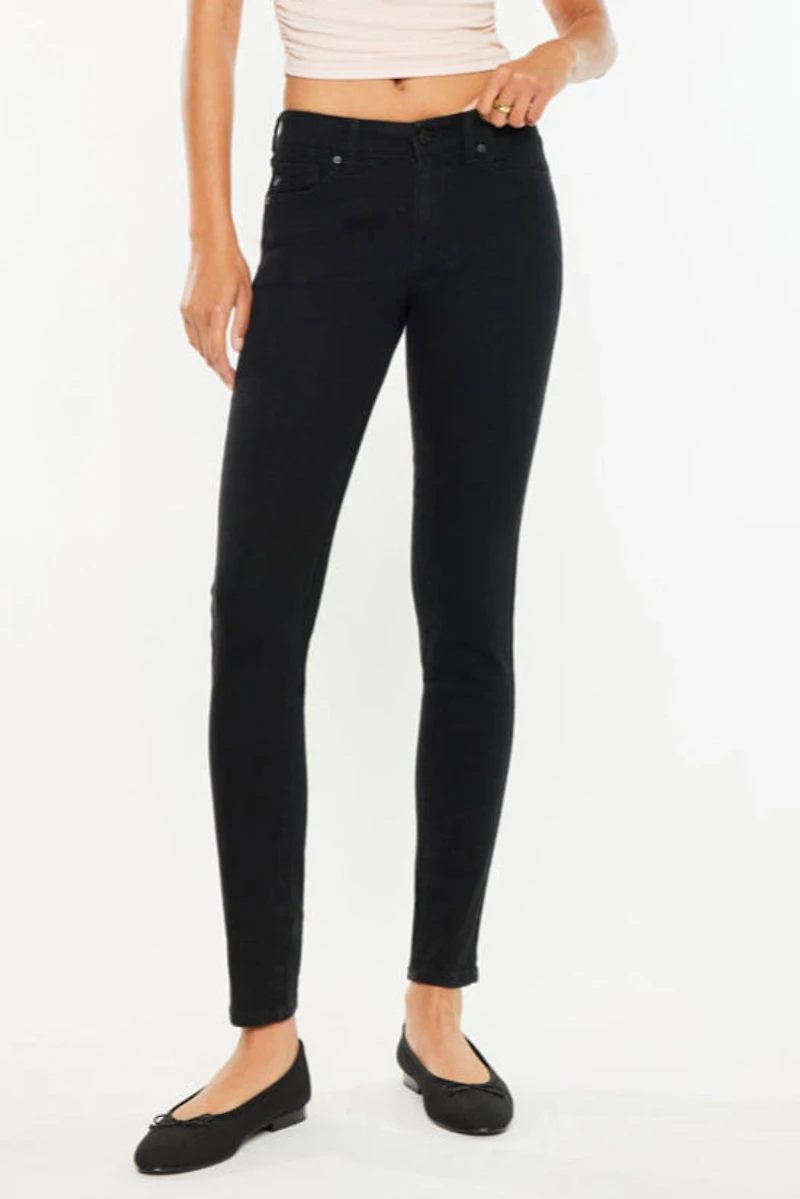KanCan Women's Essentials Mid Rise Super Skinny Anivia Jeans