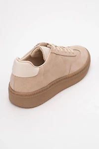 Forever & Always Womens Fyore Leather Sneakers