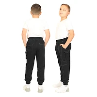 Gioberti Boy's Jogger Track Sweatpants With Ribbed Cuffs