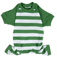 Leveret Dog Cotton Holiday Striped Pajamas