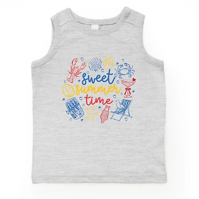 The Juniper Shop - Sweet Summer Time Nautical Toddler Graphic Tank