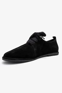 Forever & Always Womens Denora Leather Lace Up Shoes