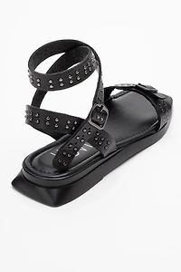 Forever & Always Womens Carril Leather Sandals