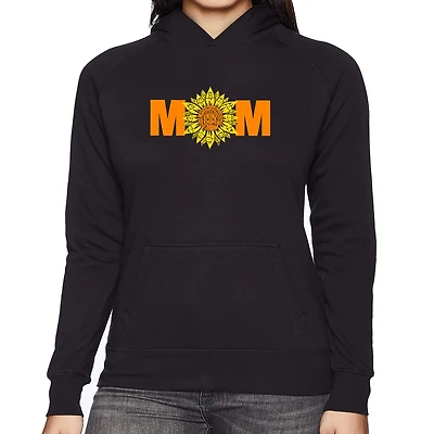 LA Pop Art Mom Sunflower - Women's Word Hooded Sweatshirt