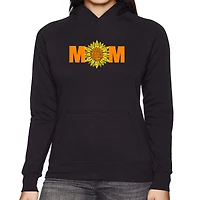 LA Pop Art Mom Sunflower - Women's Word Hooded Sweatshirt