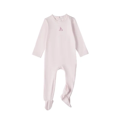 MeMoi Baby And Toddler Girls "Girl Her Waddling Ducks" Cotton Rich Footie