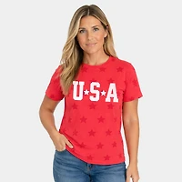 Simply Sage Market - USA Stars Women's Short Sleeve Star Tee
