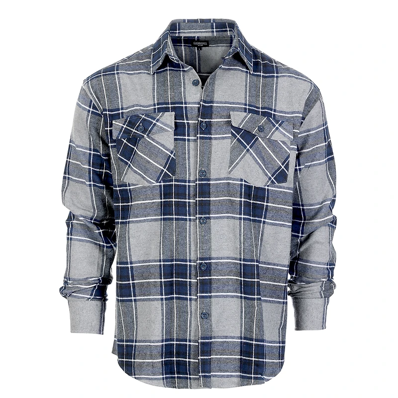 Gioberti Men's 100% Cotton Brushed Flannel Shirt