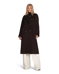 Belle & Bloom Womens Real Love Classic Double Breasted Coat