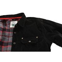 Gioberti Men's 100% Cotton Extremely Soft Corduroy Shirt Jacket with Flannel Lining