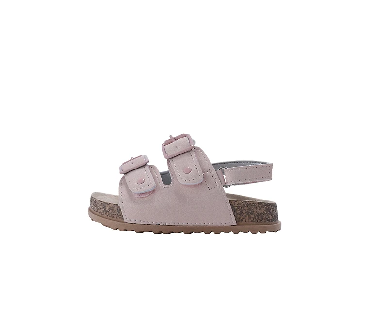 bebe Toddler Girl's Buckle Strap Sandals with Back