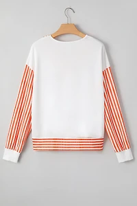 Threaded Pear Women's Isla Drop Shoulder Patchwork Long Sleeve Top
