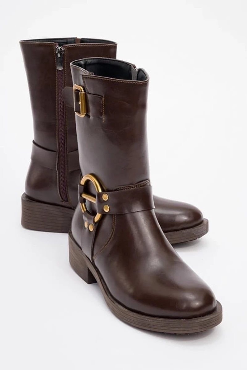 Prologue Shoes Womens Fies Buckled Boot