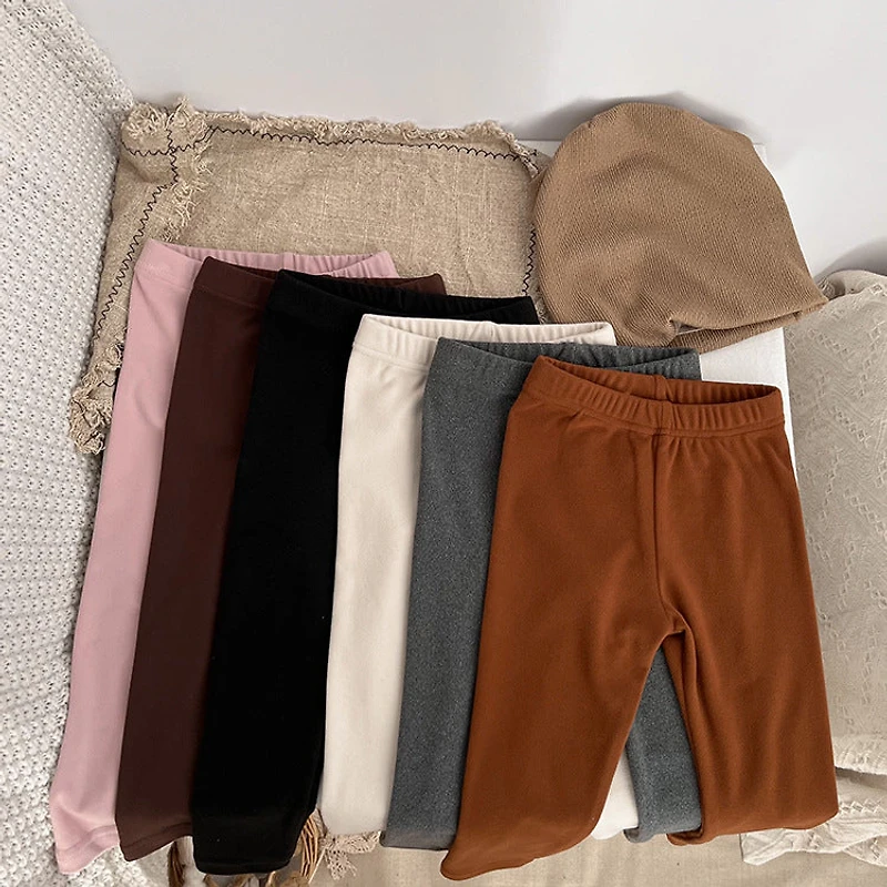 MyKids-USA Baby Solid Color Soft Cotton Elastic Warm Quality Leggings