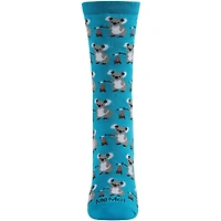 MeMoi Camping Koalas Bamboo Blend Crew Socks