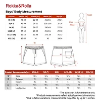 Rokka&Rolla Little & Big Kid Boys Compression Lined Swim Trunks