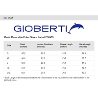 Gioberti Men's Zip Up Reversible Polar Fleece Heavy Jacket
