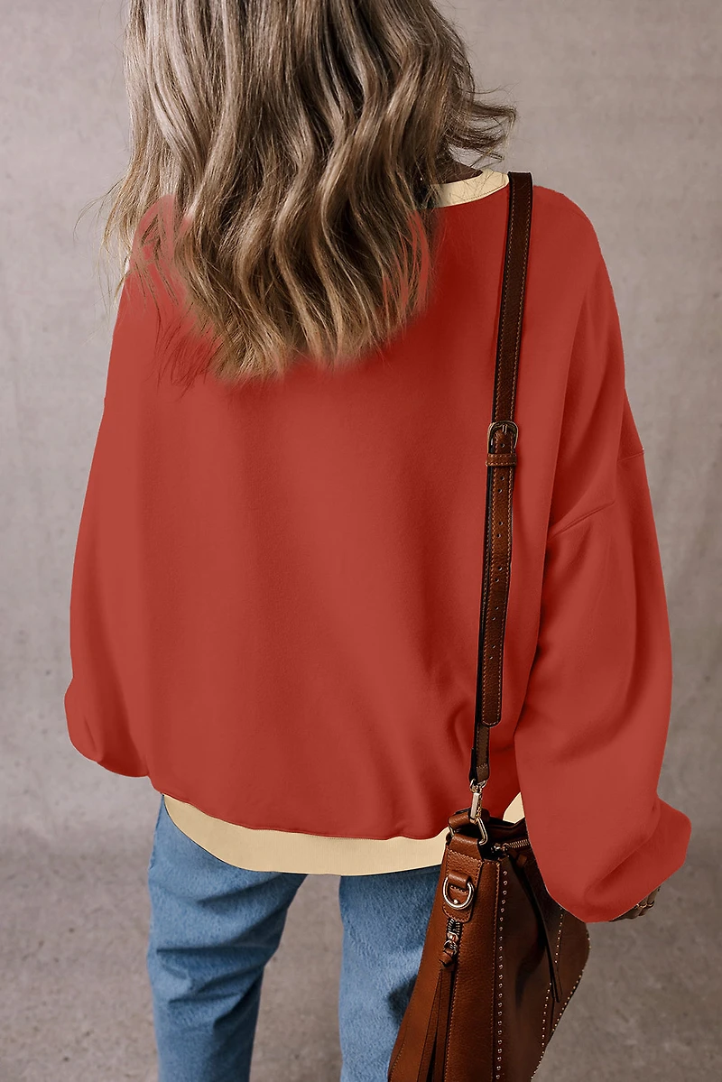 Threaded Pear Women's Abigail Drop Shoulder Oversized Sweatshirt