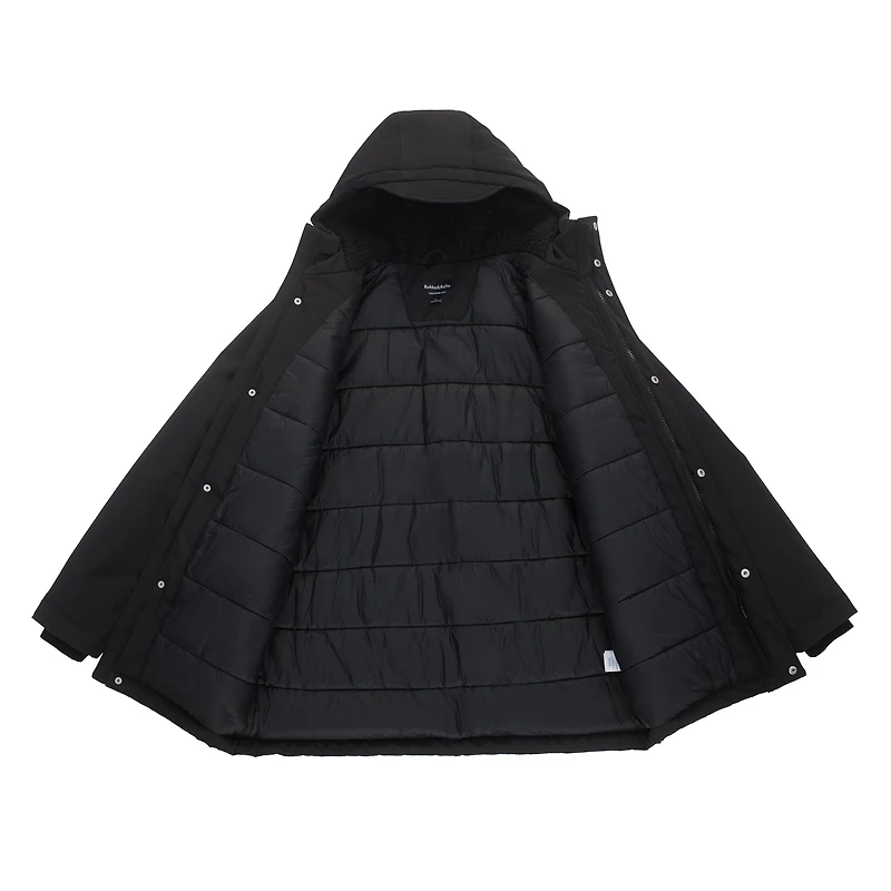 Rokka&Rolla Mens Hooded Mid-Length Parka Jacket