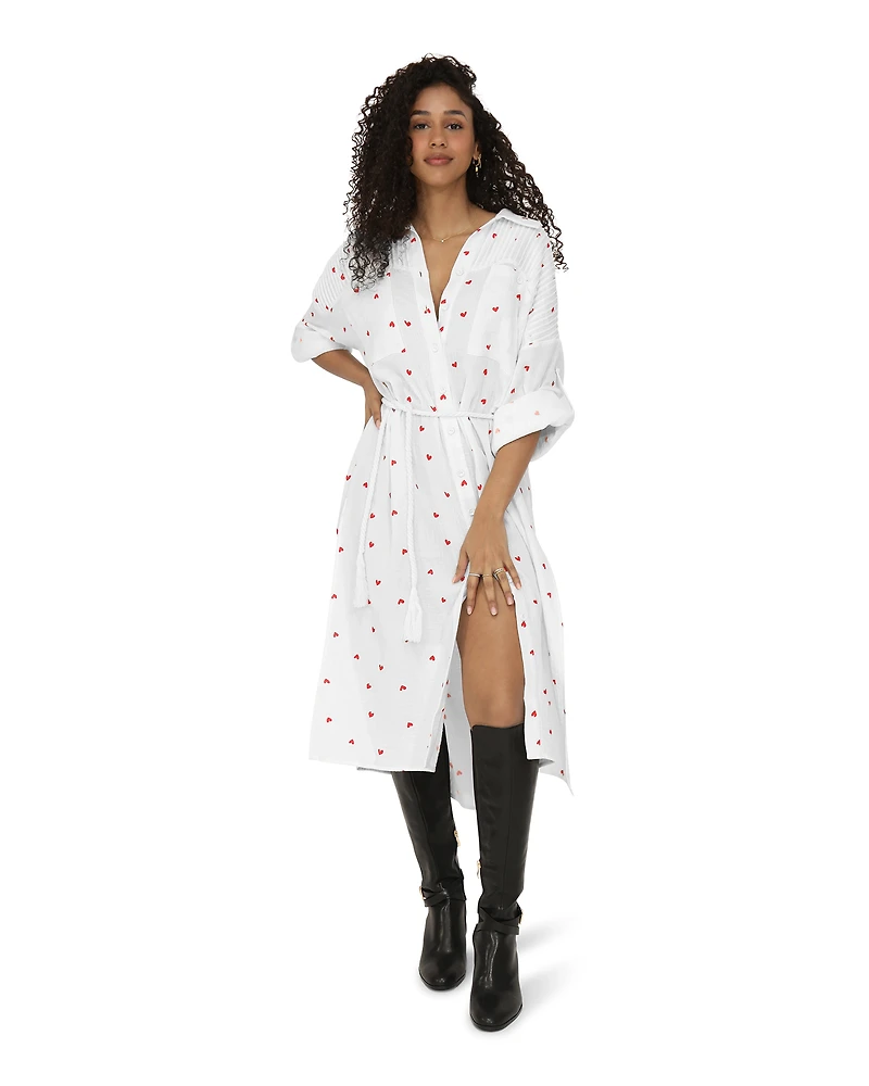 Belle & Bloom Womens Seven Wonders Maxi Shirt Dress