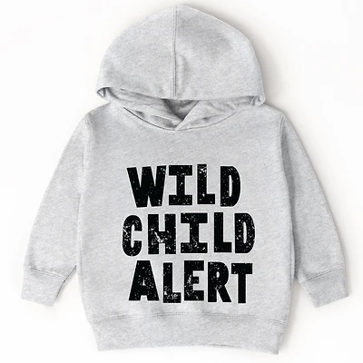 The Juniper Shop - Wild Child Alert Distressed Toddler Hoodie