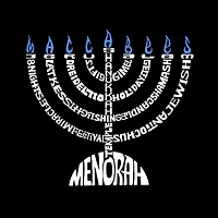 LA Pop Art Men's Word T-Shirt - Menorah