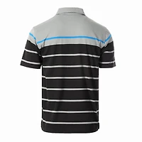 Gioberti Men's Single Stripe Polo Shirt With Pocket