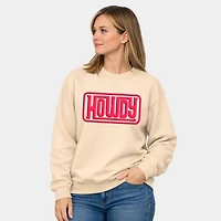 Simply Sage Market Howdy Square Puff Print Women's Graphic Sweatshirt