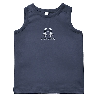 The Juniper Shop - A Little Crabby Outline Toddler Graphic Tank