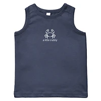 The Juniper Shop - A Little Crabby Outline Toddler Graphic Tank