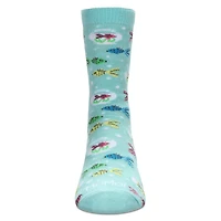Memoi Kids Goldfish Rayon From Bamboo Crew Socks