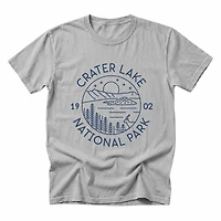 Simply Sage Market - Crater Lake National Park Men's Garment Dyed Graphic T-Shirt