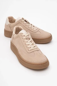 Forever & Always Womens Fyore Leather Sneakers