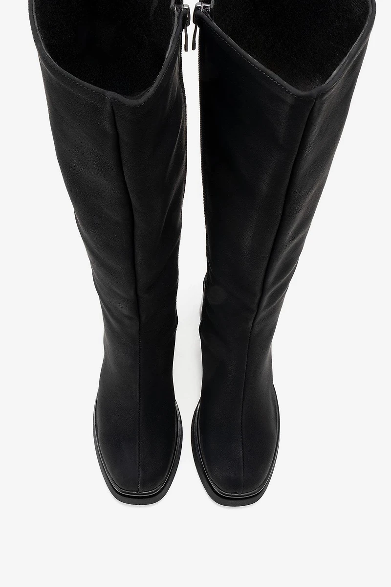 Prologue Shoes Womens Carm Nubuck Platform Mid Calf Boot