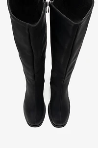 Prologue Shoes Womens Carm Nubuck Platform Mid Calf Boot