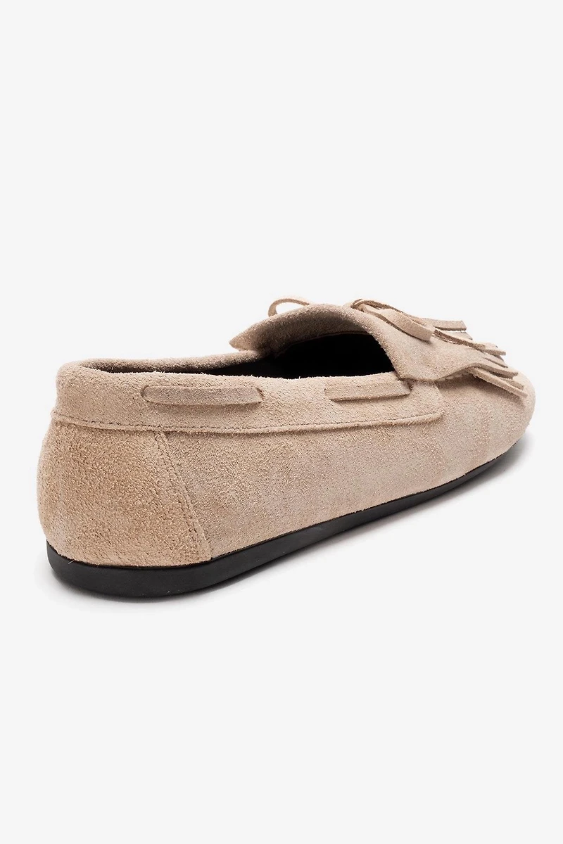 Forever & Always Womens Axeli Leather Tassel Loafer