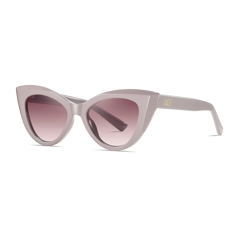 AGP PARIS Women's Cat Eye Acetate Polarized Lens UV400 Sunglasses