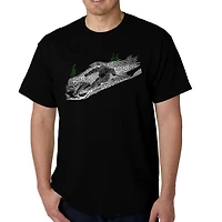 LA Pop Art Men's Word Ski Graphic T-Shirt