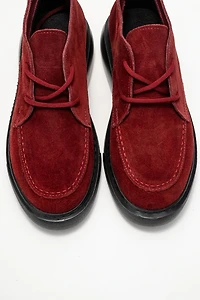 Forever & Always Womens Lilya Leather Chukka Boot