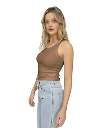 Belle & Bloom Womens Last Time Ribbed Tank Top