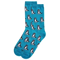 MeMoi Huskies Bamboo Blend Crew Socks