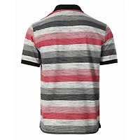 Gioberti Men's Club Stripe Polo Shirt - Short Sleeve, Regular Fit, Yarn Dye